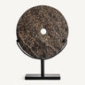 Figura decorativa de seoane piedra oscura hierro negro grande de Vical