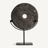 Figura decorativa de seoane piedra oscura hierro negro mediana de Vical
