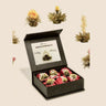 Flores de té para infusión en agua caliente