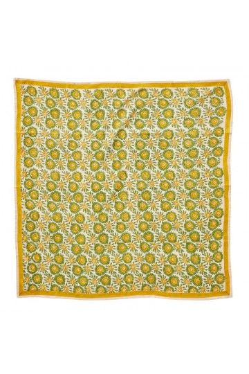 Pañuelo infantil curry al cuello detalle estampado