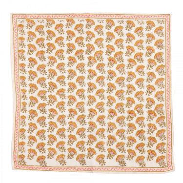 Pañuelo crudo blockprint como bandana infantil