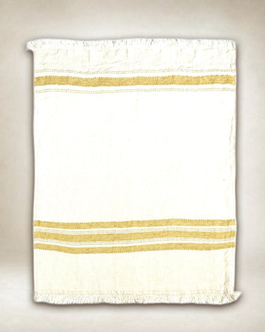 Fouta de lino Mustard Stripe de Libeco
