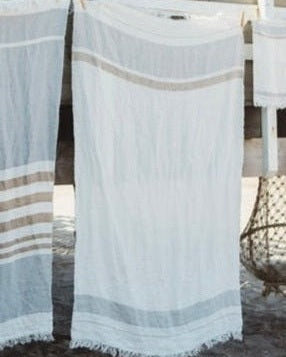 Fouta de playa Libeco de lino estilo mediterráneo