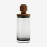Frasco vidrio soplado tapa madera 900ml Nordal