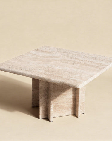 Mesa baja de travertino vintage