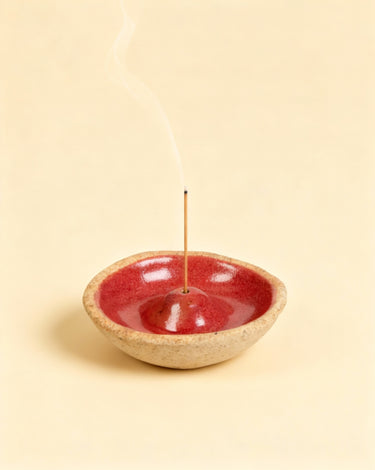 Round incense holder - Handmade ceramics