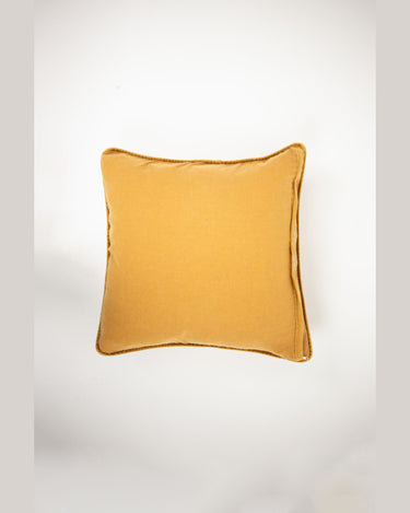 Reverso liso de la funda Mori amarillo miel con cremallera oculta de Olsson & Jensen