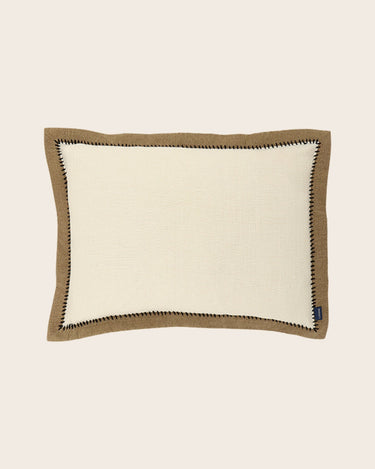 Funda de cojín Khadi de algodón en decoración natural