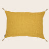 Luni cushion cover in 100% linen with natural pompoms, image 17