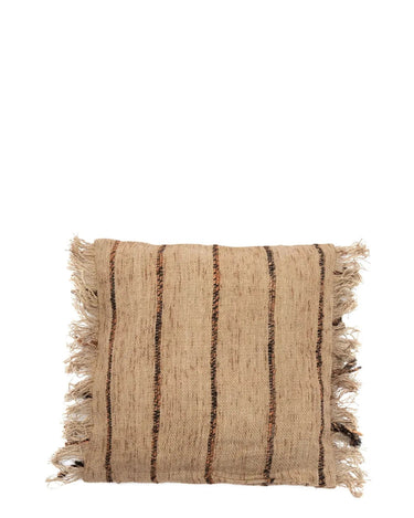Funda de cojín Oh My Gee beige y negra 40x40 cm