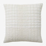 Funda cojin sarga blanca acolchada 48x48 Nordal