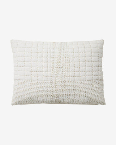 Funda cojin rectangular sarga blanca acolchada 48x68 Nordal