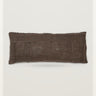 Funda cojín WARORA de lino gris antracita 80x35 cm Dareels