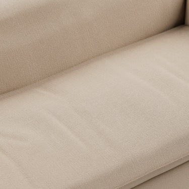 Funda de sofá extragrande de tejido beige anudado de HKLiving, detalle del asiento