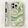 Funda marmoleada verde para iPhone 15 Pro de Matuta Home