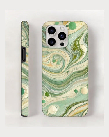 Funda marmoleada verde para iPhone 15 Pro de Matuta Home