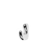 Ganchos de pared de aluminio plateado de Broste Copenhagen, modelo doble, vista 3