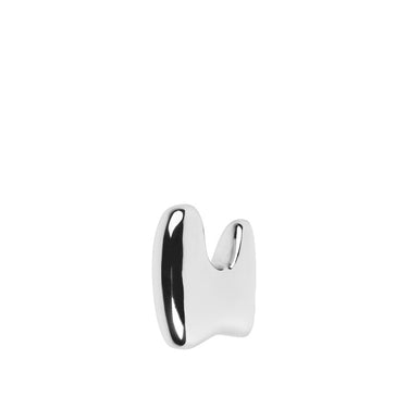 Ganchos de pared de aluminio plateado de Broste Copenhagen, modelo simple