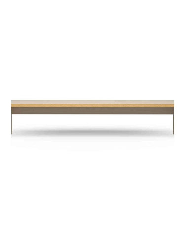 Banco de comedor crema 220 cm HK Living de diseño minimalista