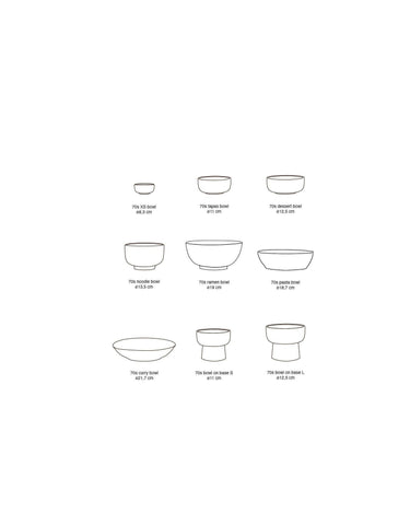 70s Style Stoneware Bowl by HK Living, size comparison