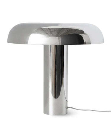 Lámpara de mesa en cromo estilo hongo HKLiving