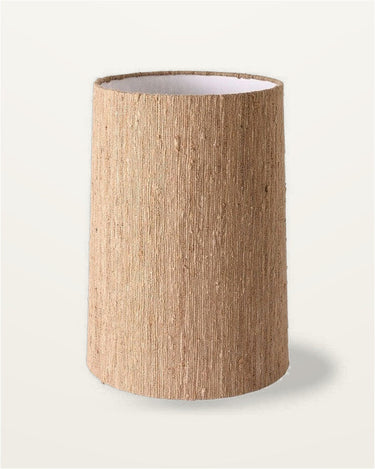 Pantalla de lámpara cónica de seda marrón 32 cm HK Living