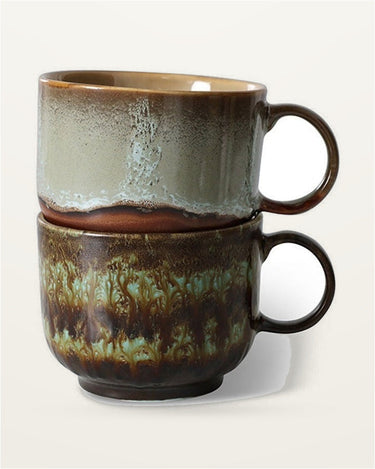 70s style stoneware tea cup set by HK Living, Odyssey