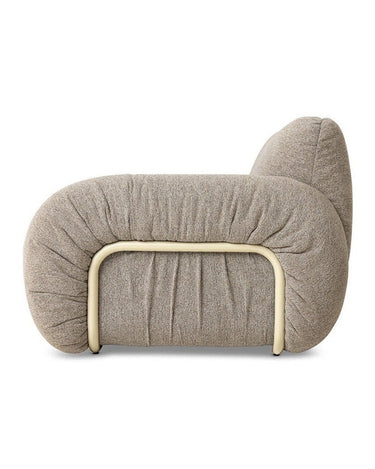 Sillón lounge Arc HK Living vista frontal en beige
