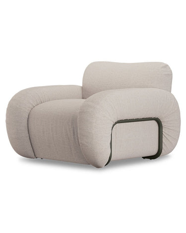 Sillón lounge de diseño blanco HK Living