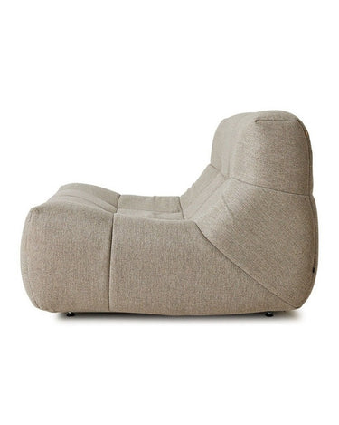 Sillón lounge exterior natural HK Living vista frontal
