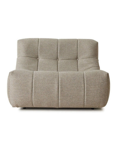 Sillón lounge exterior natural HK Living vista lateral