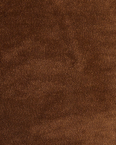 Muestra de tapizado Royal Velvet caramel para sillón lounge HK Living