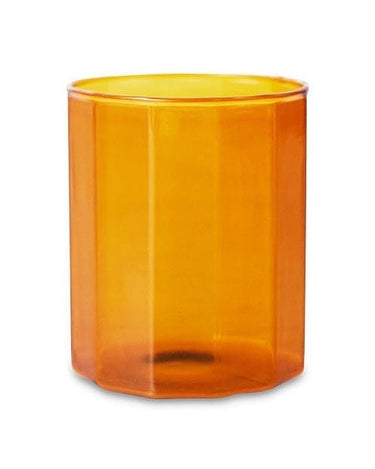 Vaso ámbar de vidrio borosilicato HK Living