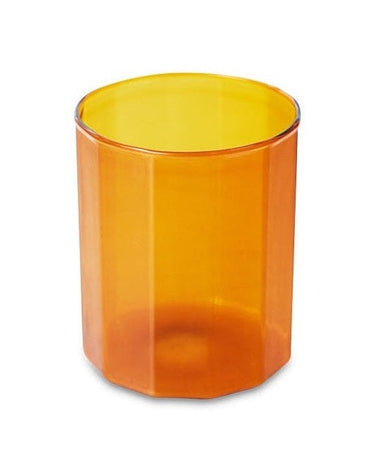 Amber borosilicate glass beaker by HK Living for water and other drinks