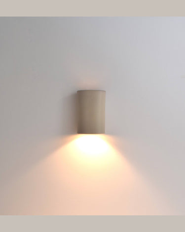 Aplique de Pared de Cerámica Artesanal Blanco Roto Ajustable para Interiores