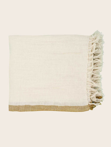 Cortina Surendra Artesanal Lino-Algodón: Suavidad Única, Filtrado Luz, Diseño Elegante Flecos