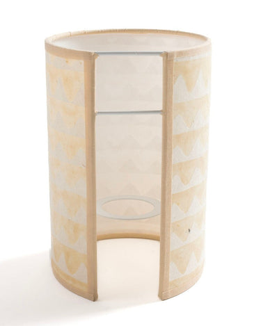 Aplique Joséphine B. Triangle blanco – lámpara mural textil estampado