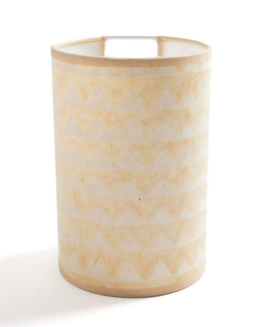 Aplique Joséphine B. Triangle blanco – lámpara mural textil estampado