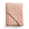 Colcha acolchada Goa algodón matelassé reversible con rayas