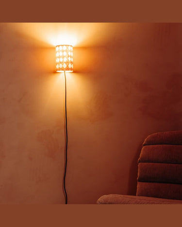 Aplique Joséphine B. Diamantes, lámpara de pared decorativa con proyección