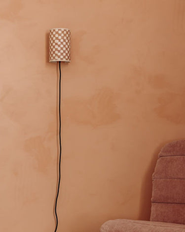 Aplique pared Joséphine B. Carreaux diseño estampado proyección luminosa