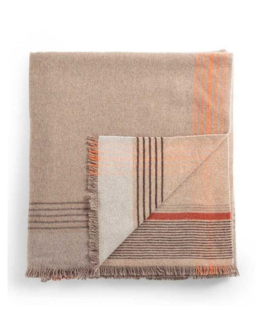 Plaid de cachemira Reva Bruxelles italiano, reversible, suave y térmico