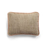 Cojín rectangular Jacquard Owaka con flecos y relleno opcional