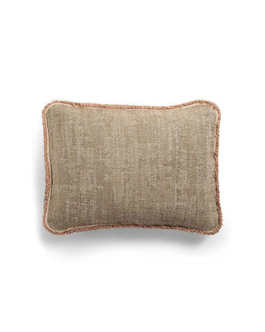 Cojín rectangular Jacquard Owaka con flecos y relleno opcional