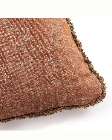 Cojín Le Magicien Clint Cuba con flecos jacquard rectangular elegante