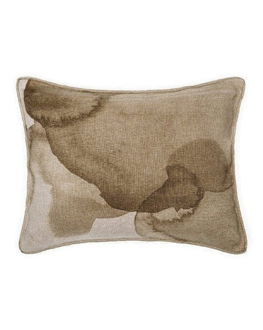 Cojín pequeño Encre Owaka de lino estampado acuarela 30x40 cm