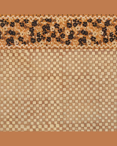 Papel pintado hojas de arroz Batik Carreaux 12 hojas 4m2