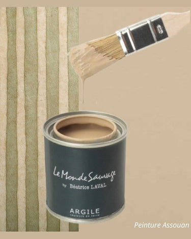 Papel pintado Lappi rayas verticales batik kaki artesanal