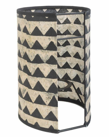 Aplique mural Joséphine B. nue triángulo negro pantalla estampada