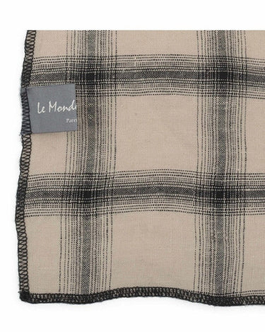 Funda nórdica de lino lavado Highlands Namib a cuadros